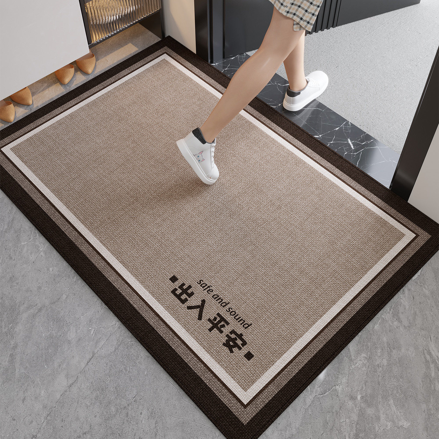 地垫入户门进门地毯门口家用门垫防滑客厅轻奢高级玄关脚垫可裁剪,淘宝优惠券,粉丝福利购,淘宝优惠卷