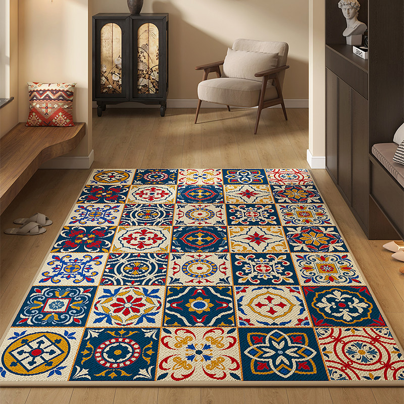 入户门垫玄关地毯除尘防滑门毯大门口耐脏地垫进门脚垫美式复古风,淘宝优惠券,粉丝福利购,淘宝优惠卷