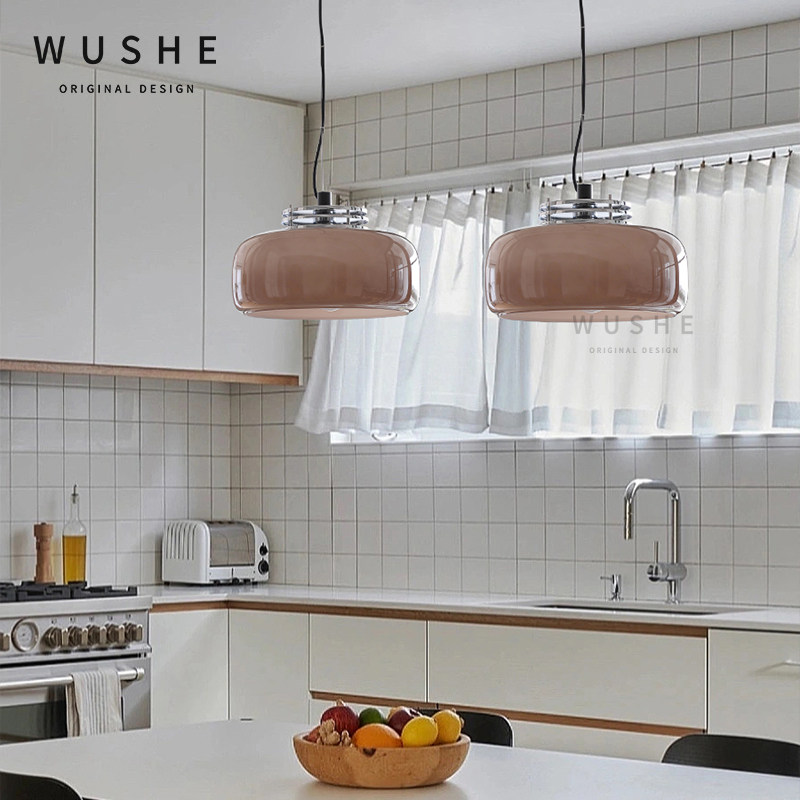 法式奶油风餐厅吊灯米娅中古风包豪斯现代简约2026岛台餐桌吧台灯,淘宝优惠券,粉丝福利购,淘宝优惠卷