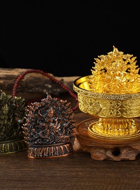 水供赞巴拉六路财神合金藏式摆件