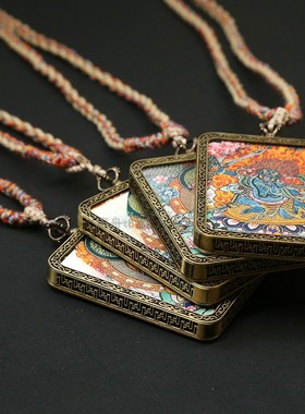 本命佛守护神护身符生肖唐卡吊坠