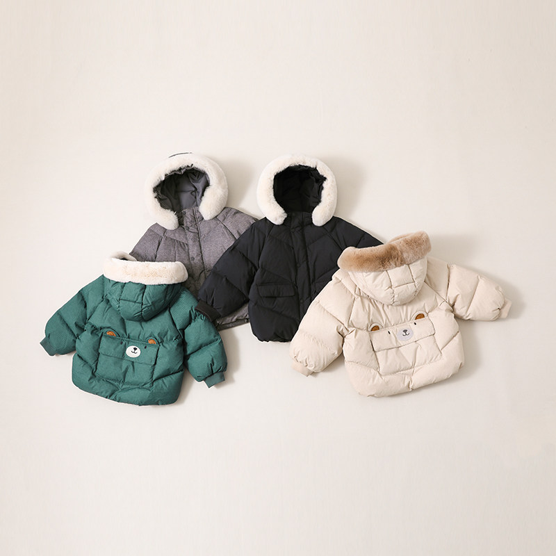 宝宝羽绒服男童中长款加厚冬装新品中小童装羽绒服外套22817