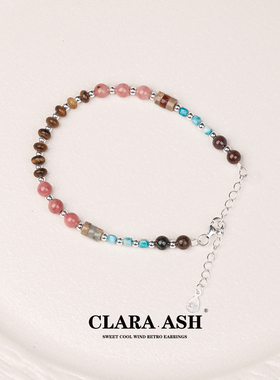 S925银手链|高级复古撞色