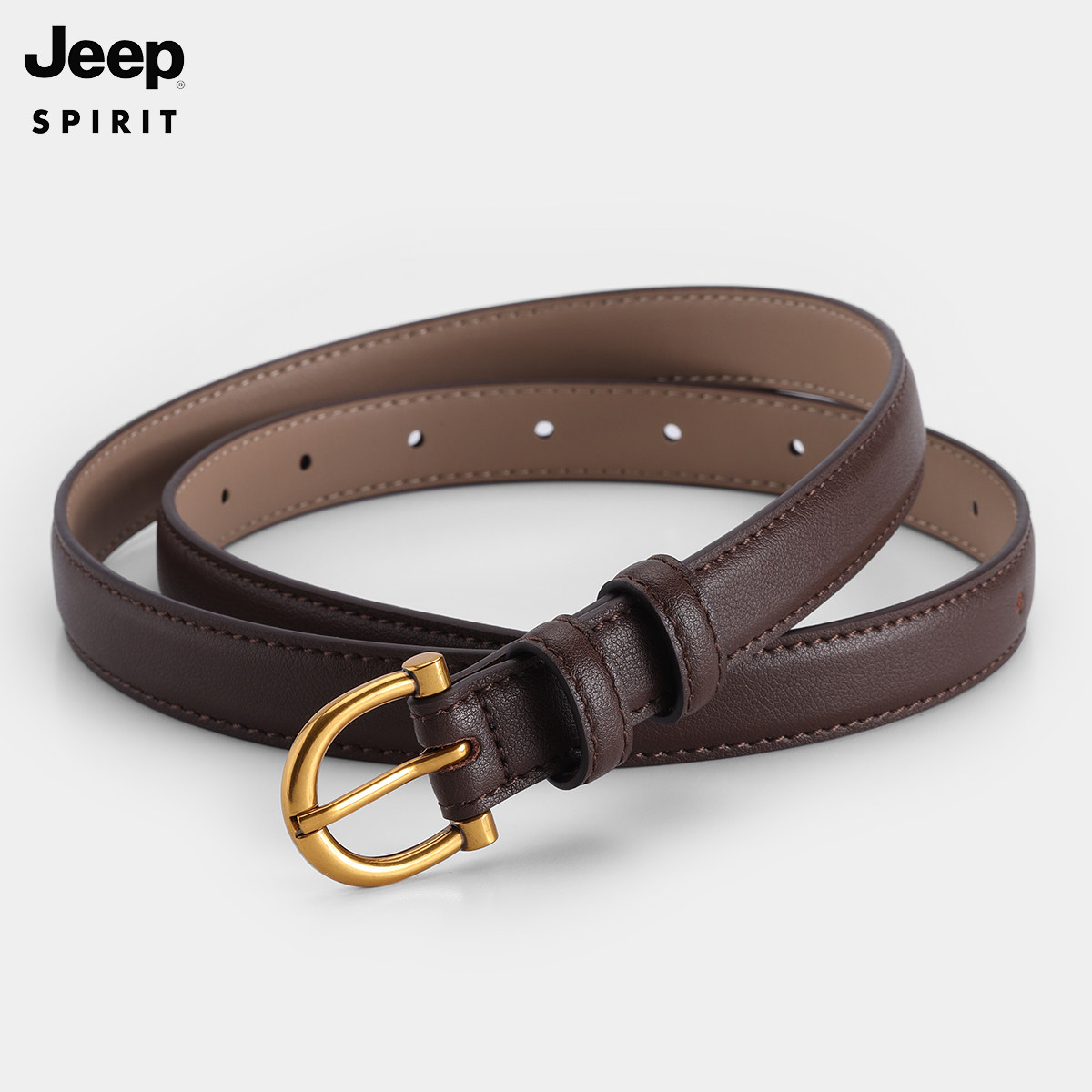 jeep装饰百搭细腰带真皮夏季皮带 JEEPSPIRIT汇玺悦腰带/皮带/腰链