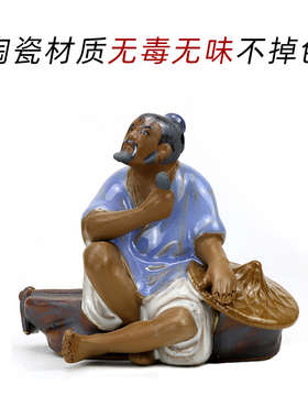 假山人物造景摆件盆景装饰品