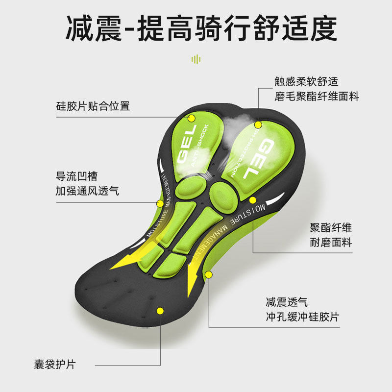 自行车骑行内裤男女加厚硅胶山地骑行裤速干裤公路车短裤四季通用,淘宝优惠券,粉丝福利购,淘宝优惠卷