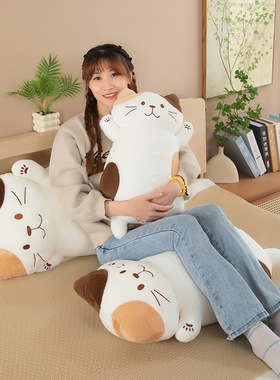 可爱兔毛奶酪猫毛绒玩具儿童睡觉抱枕家居靠垫宝宝侧睡枕车载摆件