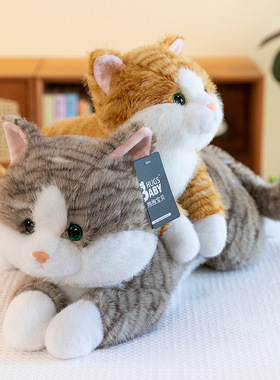 可爱趴趴猫毛绒玩具儿童安抚玩偶家居车载摆件女生办公抱枕批发