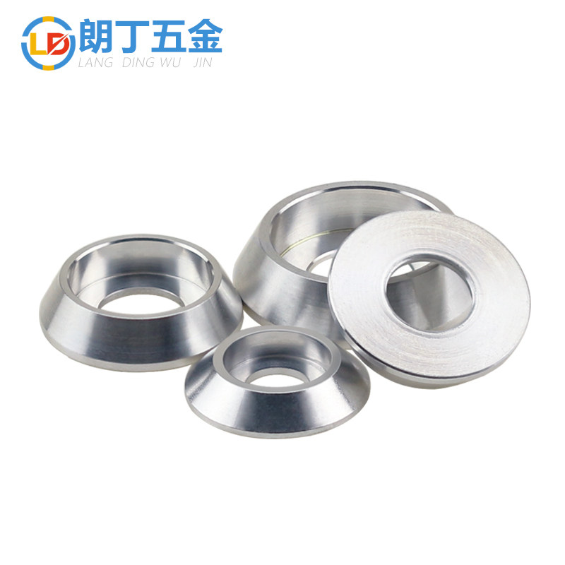 圆盘垫片铝合金盘头倒角垫圈盘形垫圆杯螺丝垫红色黑色本色M2-M8,淘宝优惠券,粉丝福利购,淘宝优惠卷