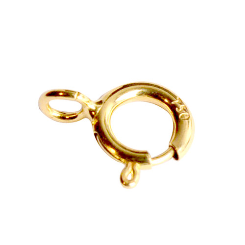 18k金项链弹簧扣龙虾扣鱼钩扣手链扣头锁扣diy手工配件连接扣 - 图3