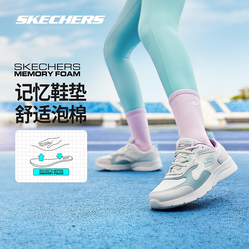 斯凯奇官方outlets女鞋经典复古透气轻便跑步鞋休闲运动鞋子
