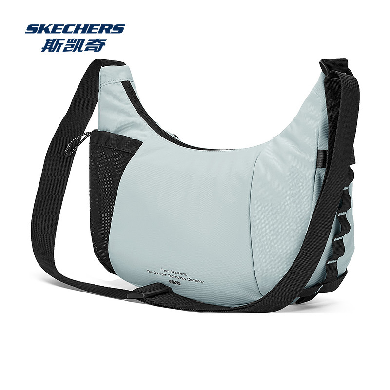 户外系列单肩斜挎包 流行月亮包型 防泼水面料 经典户外网布插袋,淘宝优惠券,粉丝福利购,淘宝优惠卷