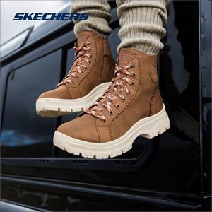 斯凯奇官方outlets 女子高帮休闲鞋轻质舒适雪地靴户外徒步鞋冬