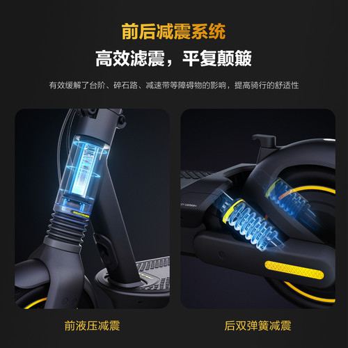 ninebot九号滑板车电动max G2/ZT3PRO成人款折叠两轮便携式代步车 - 图1