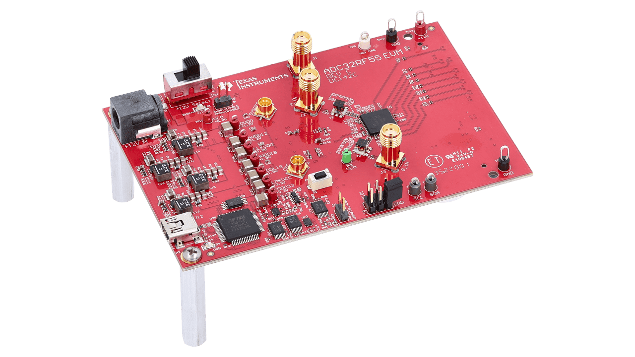 ADC32RF55EVM 低 NSD 双通道 14 位 3GSPS 射频采样 ADC 评估模块 - 图0