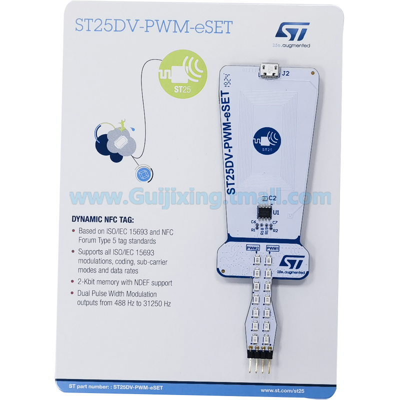 ST25DV-PWM-eSET ST25DV02K-W2 动态 NFC RFID 标签 评估板 PWM - 图0