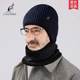 Genuine kangaroo winter men's warm woolen hat outdoor plus velvet knitted hat pullover hat