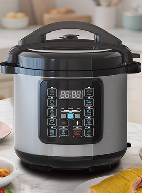Pressure cooker 220V欧英规6L900W大功率英文电压力锅跨一件代发
