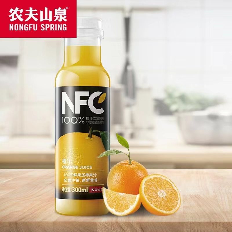5月14日产【冷藏型】农夫山泉NFC果汁300ml*6鲜榨苹果凤梨汁橙汁 - 图3