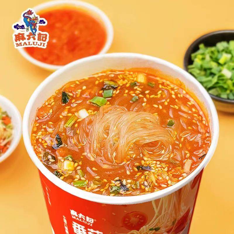麻六记番茄浓汤粉65g桶装方便米粉免煮速食小杯装便捷,淘宝优惠券,粉丝福利购,淘宝优惠卷