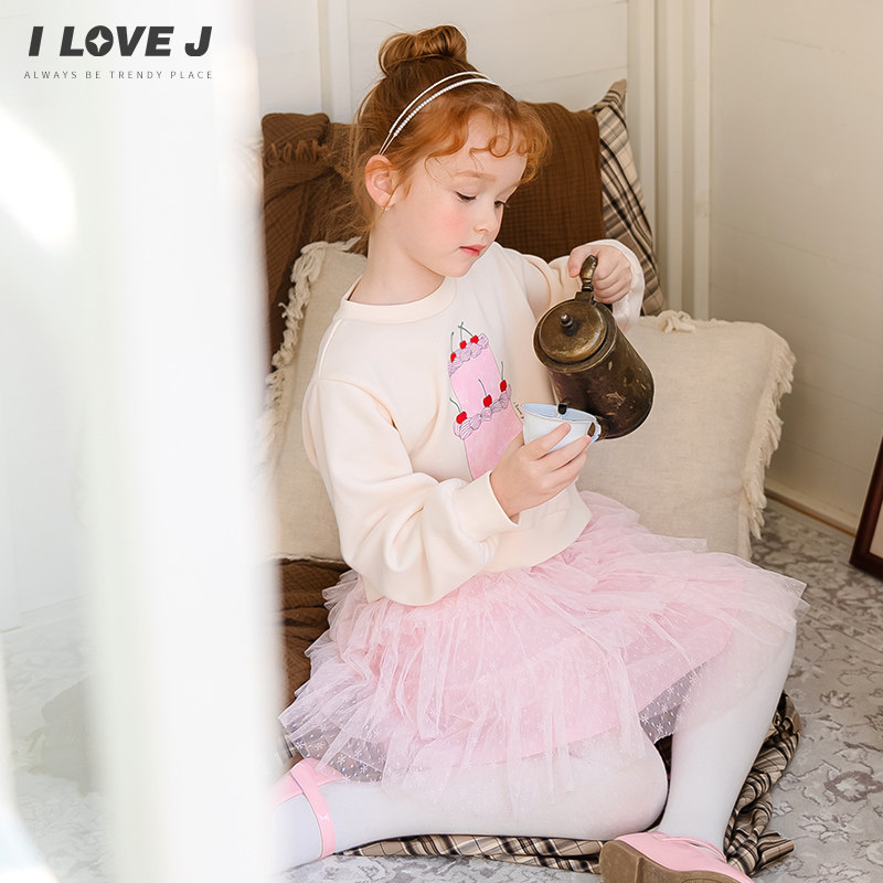 【ILOVEJ】网纱蛋糕洋气连衣裙