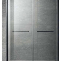 Mobile door Easy stainless steel I-shaped shower room toilet shower room bathroom dry and wet separation partition glass door