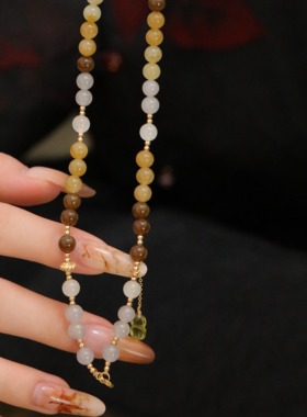 SUMOJEWEL《楼兰》新中式异域风轻奢复古气质糖玉项链手链