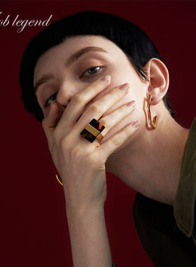 高级感戒指欧美女不掉色戒指