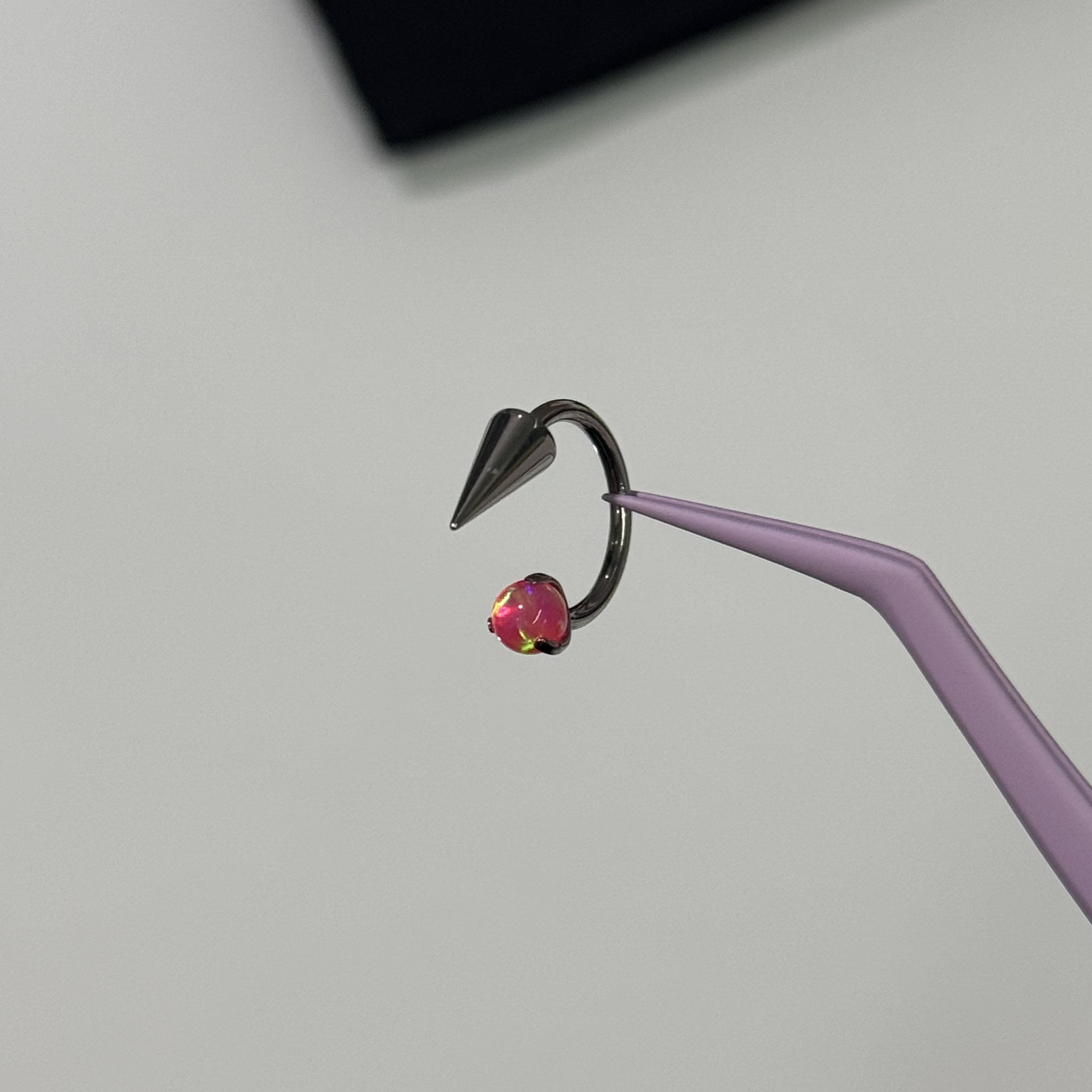 唇环钛合金马蹄环耳骨环耳环M0.9牙口内螺旋CZQY 10073,淘宝优惠券,粉丝福利购,淘宝优惠卷