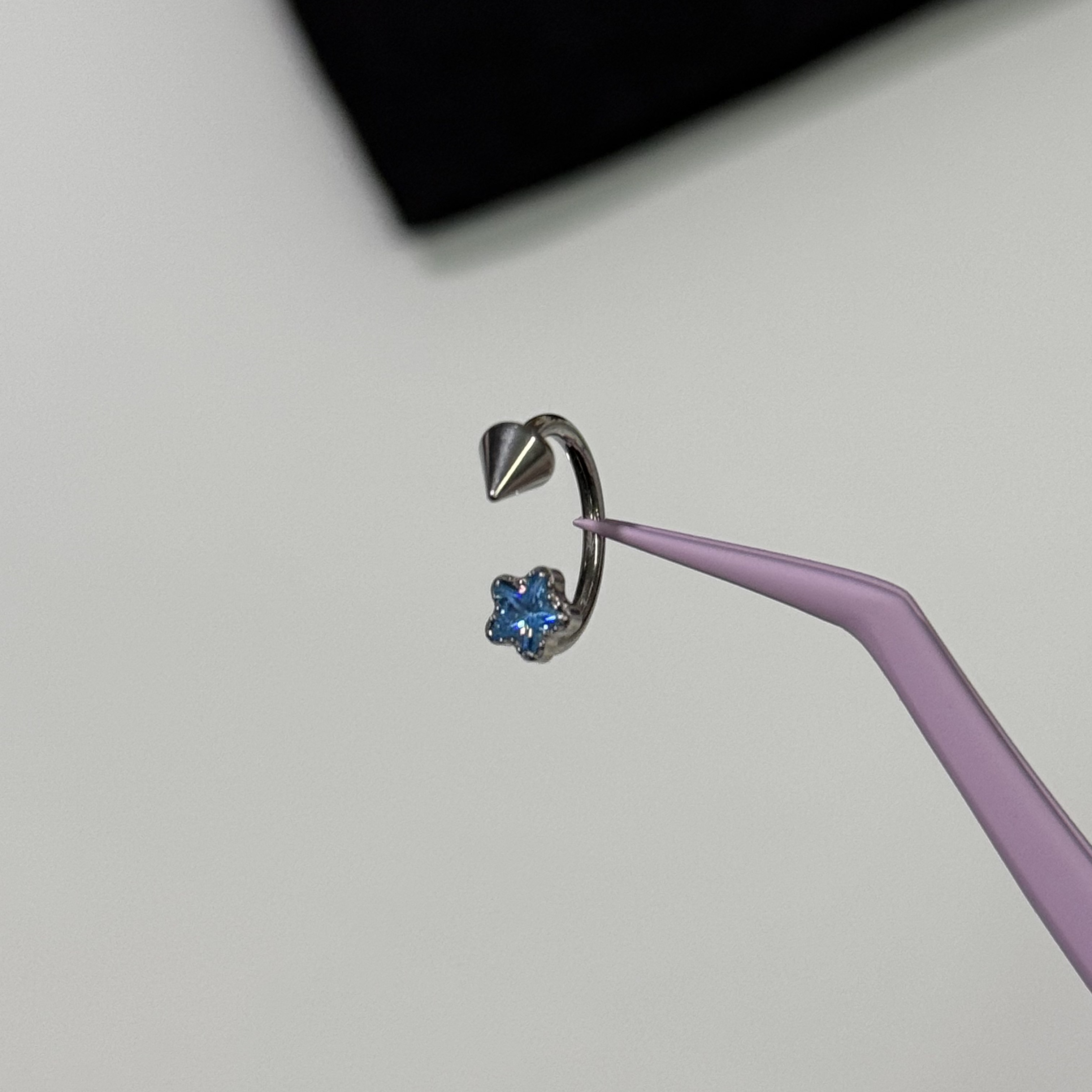 唇环钛合金马蹄环耳骨环耳环M0.9牙口内螺旋CZQY 10064,淘宝优惠券,粉丝福利购,淘宝优惠卷