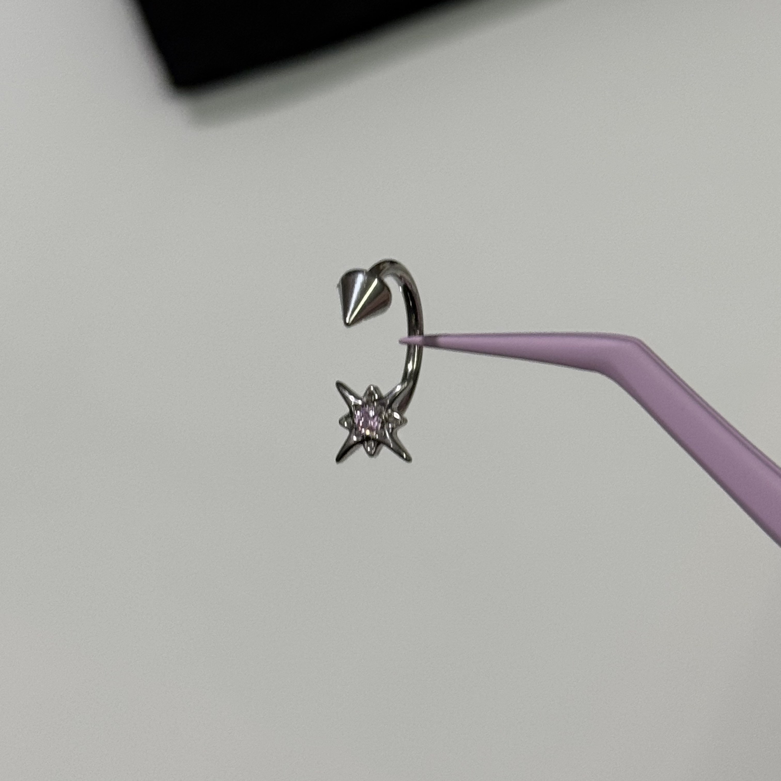 唇环钛合金马蹄环耳骨环耳环M0.9牙口内螺旋CZQY 10056,淘宝优惠券,粉丝福利购,淘宝优惠卷