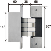 Three-dimensional adjustable square hinge 140 degrees dark hinge concealed hinge invisible concealed door folded concealed cross wood door hidden