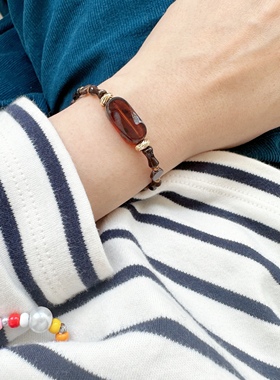 日常小众手链原创马蹄螺捷克珠