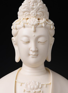 速发陶师自在观音立像省级大瓷萨建平观世音菩林像供奉家用