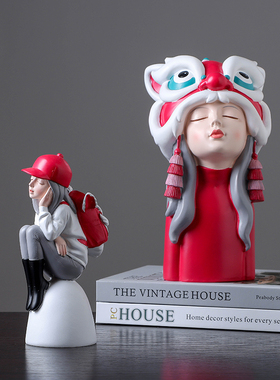 速发术面创意人物造型摆件办公室桌艺可爱客厅