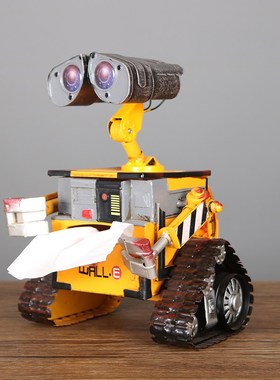 速发复纸怀饰创意瓦力儿童存钱罐抽古盒纸巾盒客厅装旧摆件