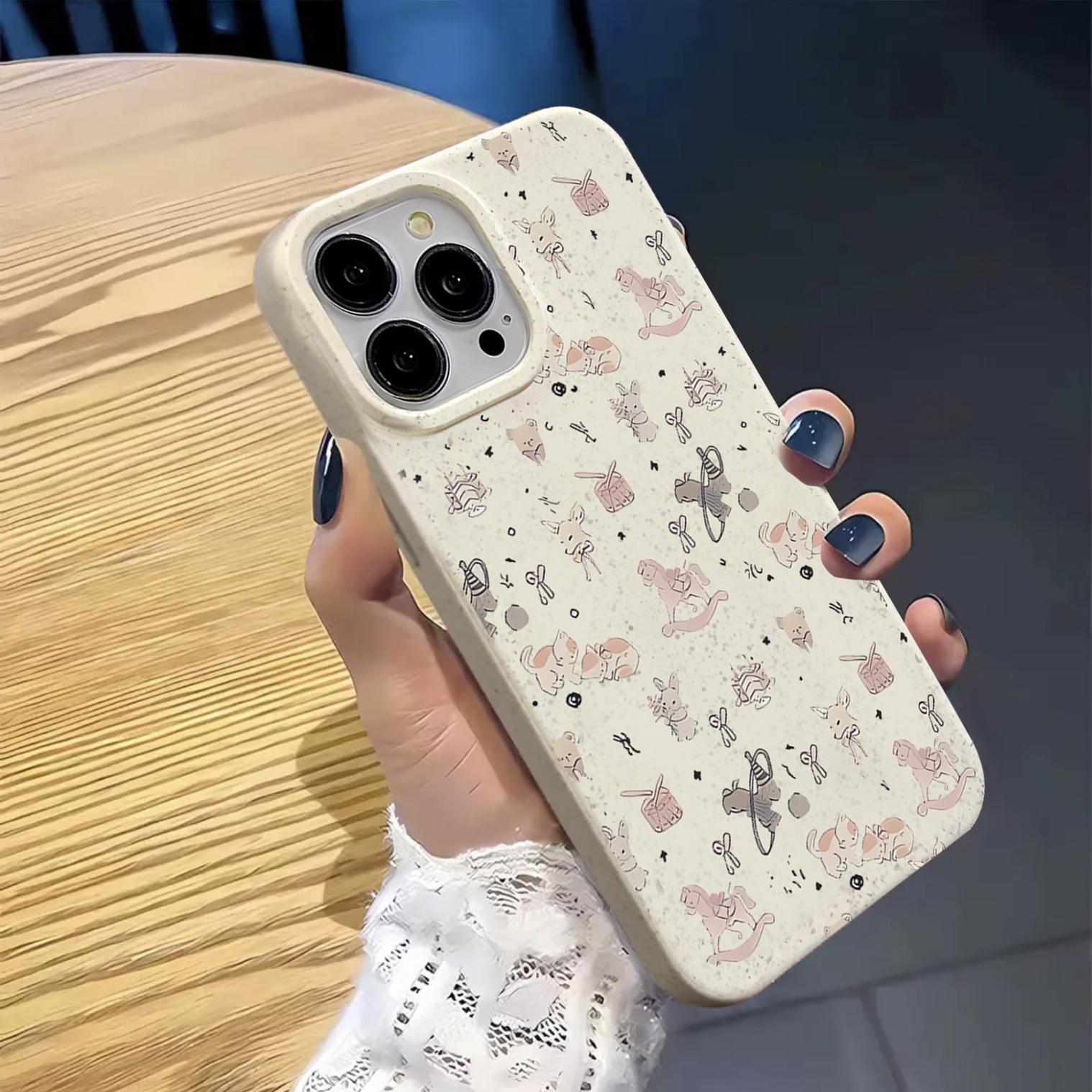 满屏小动物合集适用iPhone14promax手机壳可爱苹果15Pro大孔软壳13防摔12Pro女款11防摔xsmax女款xr小麦壳78p - 图0