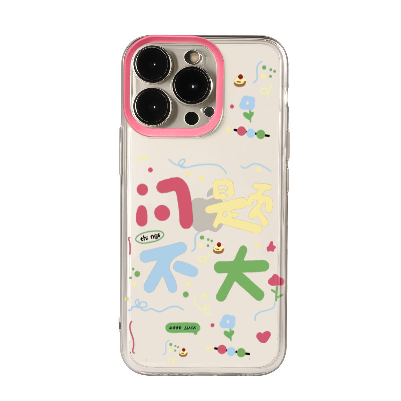 问题不大适用苹果15promax手机壳iPhone14/13新款12/11荣耀90华为p70红米k70透明opporeno12小米vivox100女款