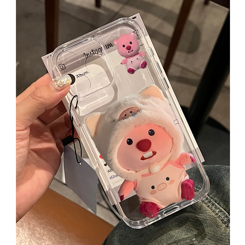 海狸宝宝适用iphone15promax苹果16手机壳11新款13高级感12华为mate60女pura70荣耀90vivoiQOO小米14红米oppo