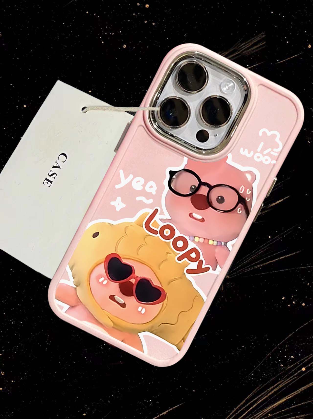 小海狸露比loopy适用苹果14promax手机壳iphone13硅胶14pro软12网红女款11新款卡通max爆款日韩xr全包x保护套