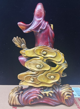 纯铜骑龙观音摆件铜骑龙观世音摆件铜家居饰品供奉摆件佛像工艺品