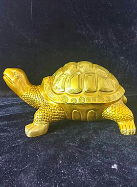铜乌龟长寿龟纯铜金龟大号龟黄铜铸造工艺品家用商铺中式摆件定做