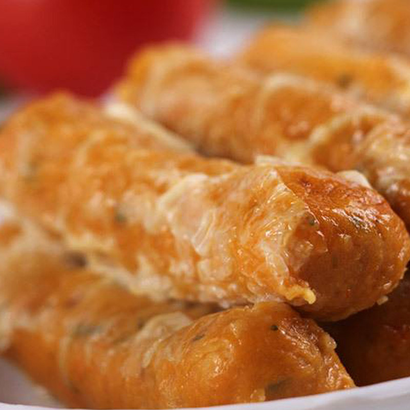 嘉福虾味腐皮卷广式早茶港式点心冷冻食品半成品商用火锅丸关东煮