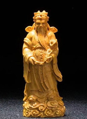 崖柏大号福禄寿三星摆件