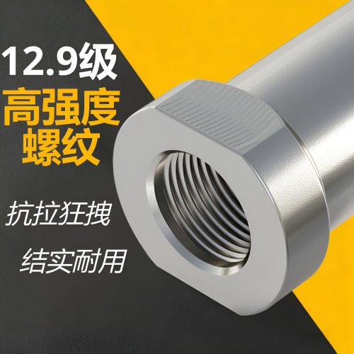 镀镍气缸鱼眼接头杆端关节轴承万向球头拉连杆SI10内丝SA20外螺纹 - 图1