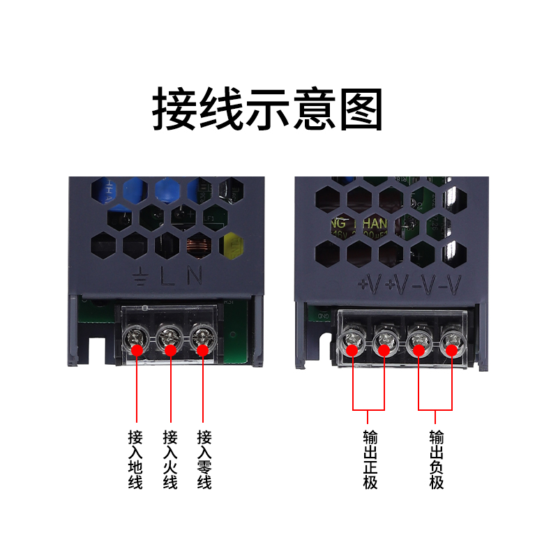 LED开关电源灯带变压器220V转12V/24V灯箱超薄电源线型灯200W300W-图2