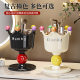 Makeup brush storage bucket, high-end desktop eyebrow pencil beauty compartment storage box, tall lipstick eye shadow brush storage rack