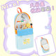 Contrast color star patch pencil bag 2025 new cute high-value student special large capacity ins style splicing color not to collide stationery bag pencil case junior high school students use girls stationery storage bag