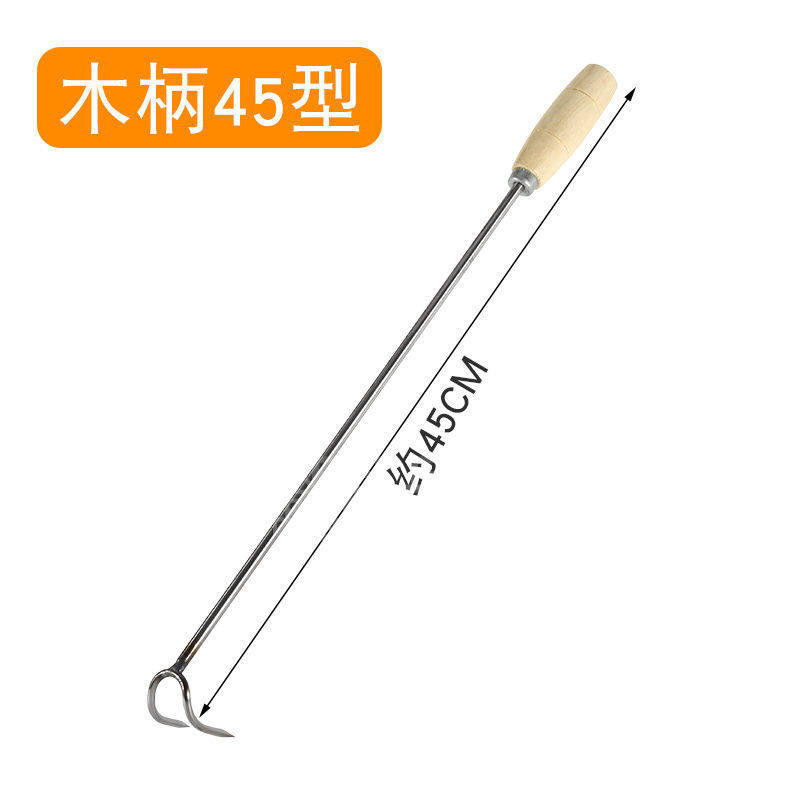 长柄不锈钢肉钩子卤肉钩猪肉钩抓肉钩捞肉钩肉木柄抓钩烧腊钩,淘宝优惠券,粉丝福利购,淘宝优惠卷