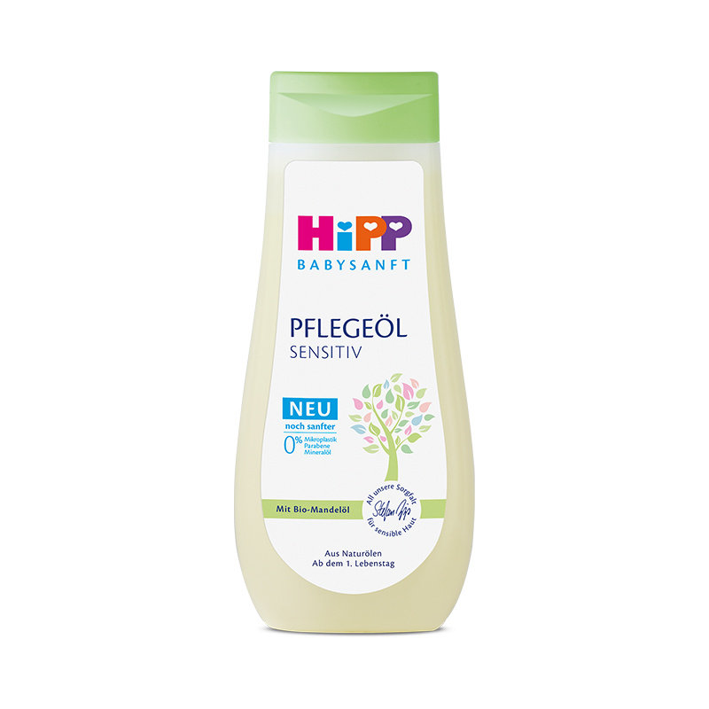 德国hipp有机杏仁油新生儿抚触油 安心母婴海外按摩油
